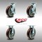 Service Caster 8 Inch SS Polyurethane Caster Set with Roller Bearings 2 Brakes 2 Rigid SCC SCC-SS30S820-PPUR-TLB-2-R-2 - alternate 4